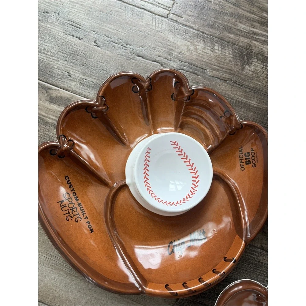 Plastic CHIP MITT 3 Pack SERVING / PARTY Baseball Glove Chip Official Big‎ Scoop